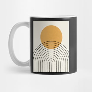 Sun Rainbow Abstract - Mid century modern Mug